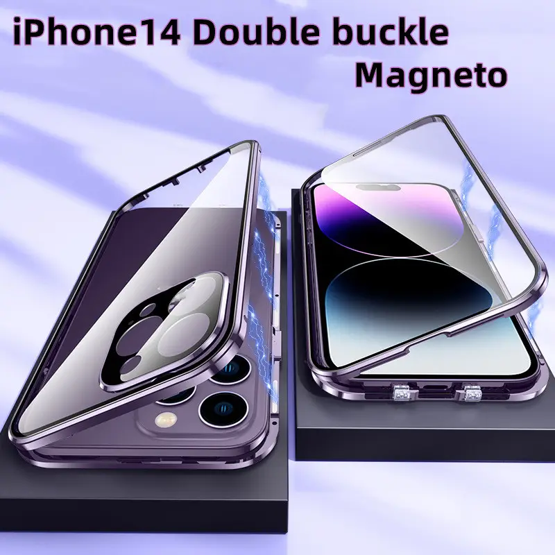 Phone Case Magnetic King Double Buckle Double-sided