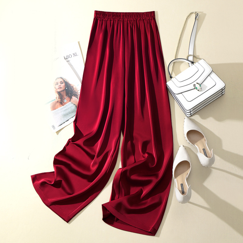 Burgundy trousers