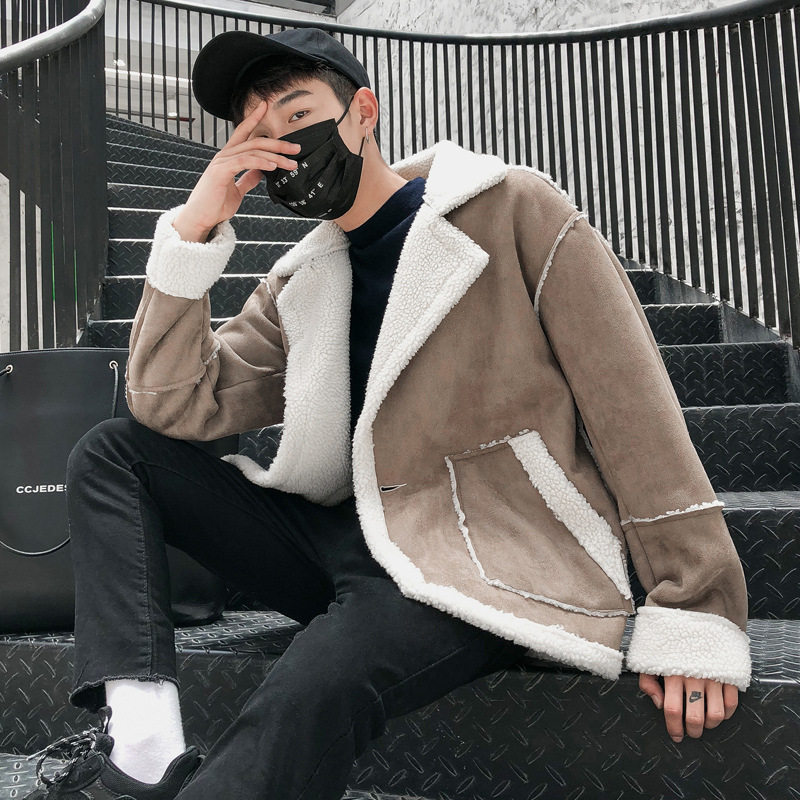 Men's Casual Plus Size Thickened Hong Kong Style Jacket