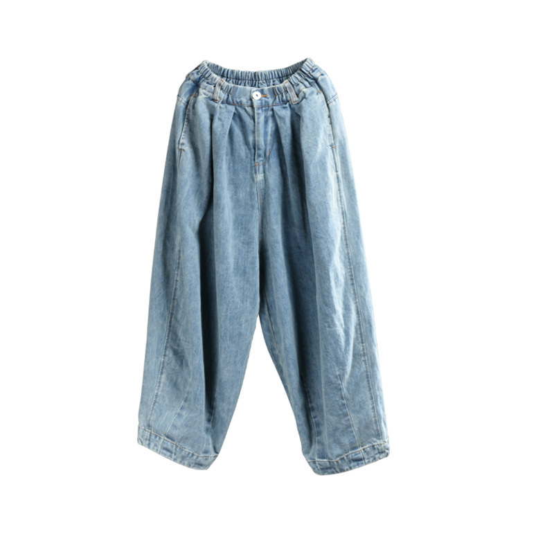 Women's Loose Plus Size Denim Daddy Pants
