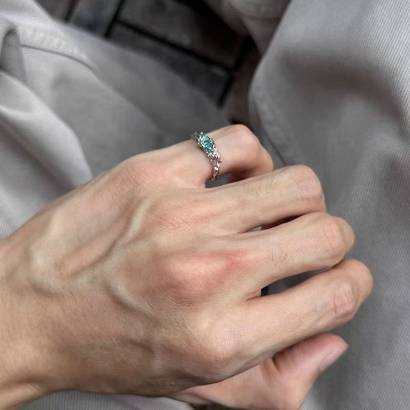 Green Enamel Ring