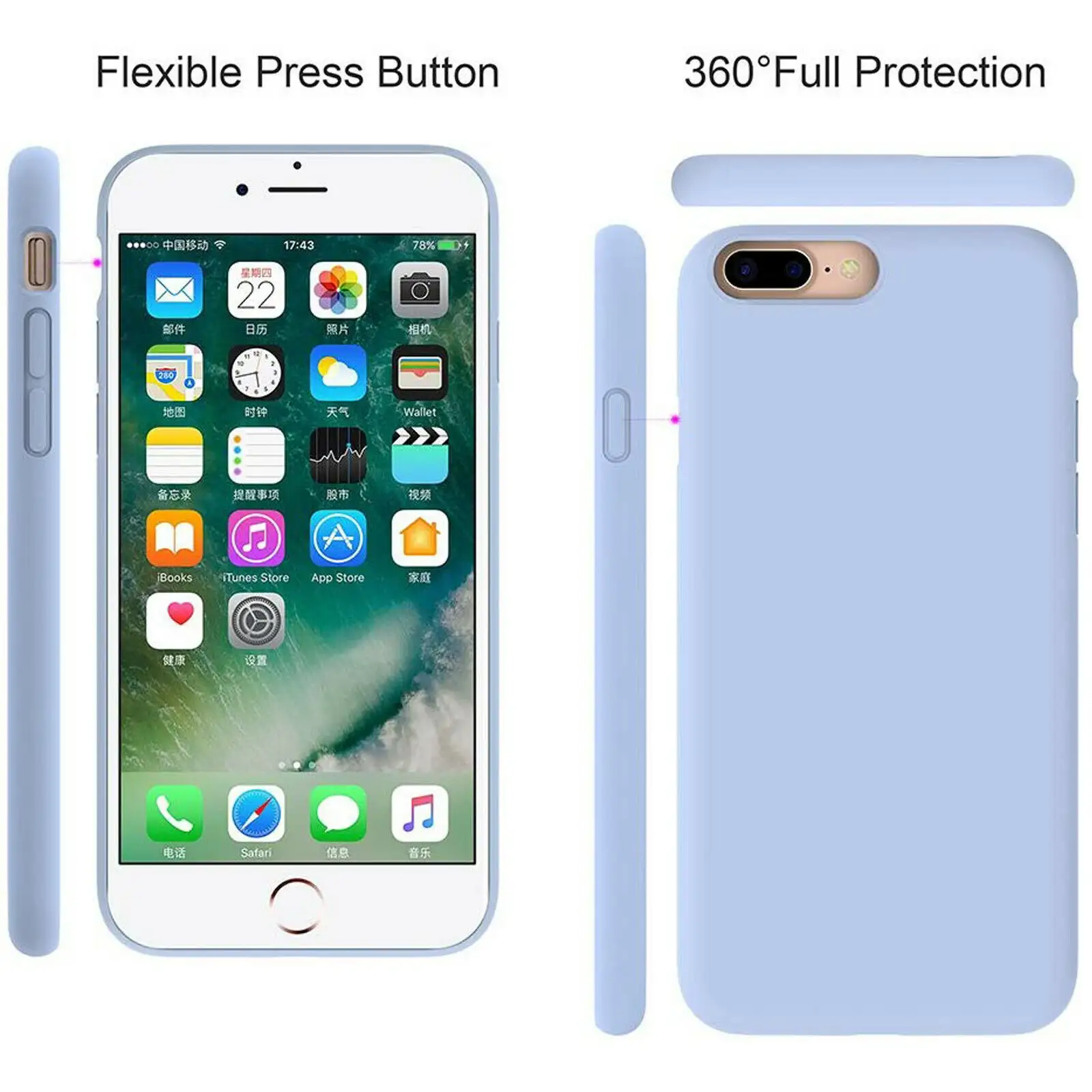 For Silicone Case  12 11 Pro X XR XS MAX 8 7 6 Liquid Rubber Cover