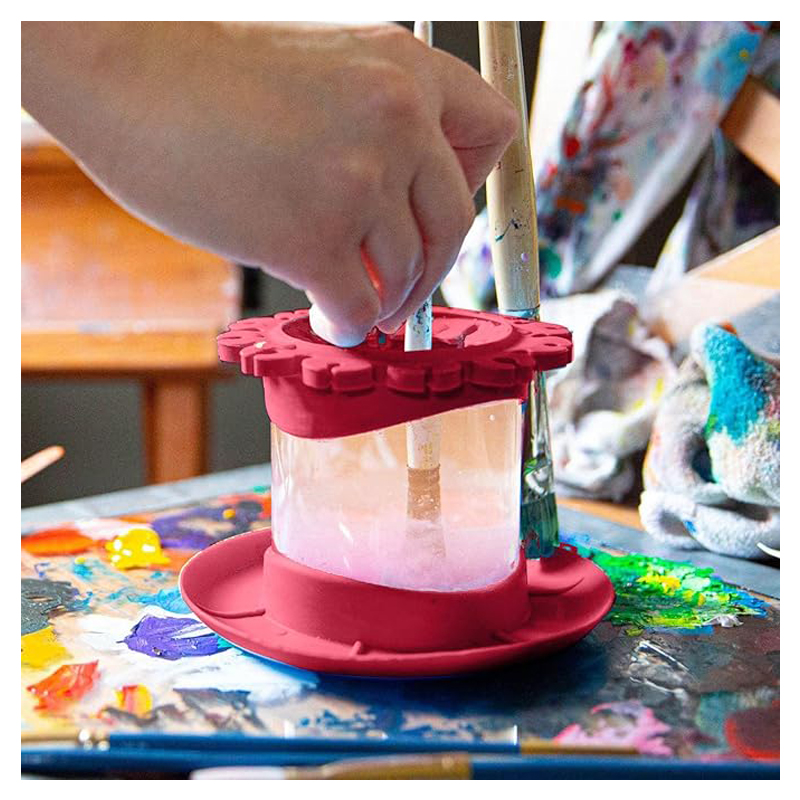 Paintbrush Cleaning Tool, Painting Brush Scrubber Board Cleaner Detachable