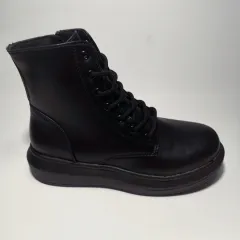 Women's Shoes Autumn And Winter Cross-border Plus Size Short Boots - Black - View 1