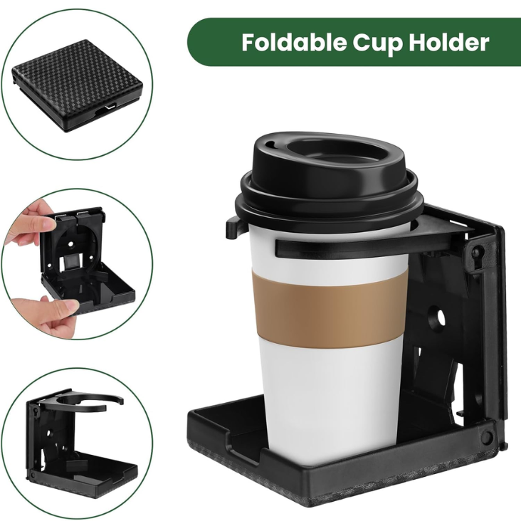 2pcs Foldable Wall Cup Holder Boat Cup Holder 2.36 3.94 Adjustable