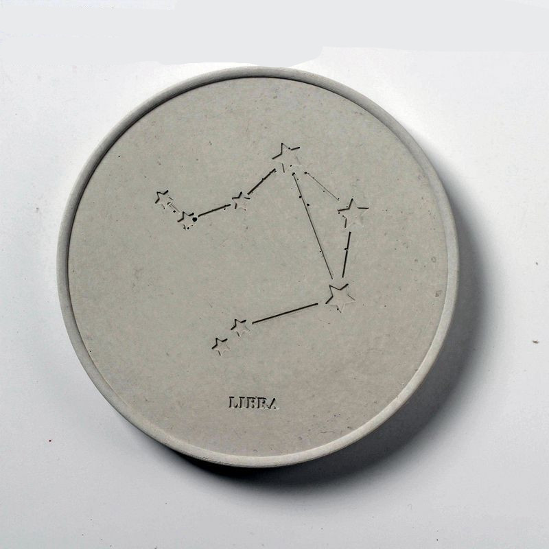 Title 4, Fair-faced Concrete Round Constellation Coaster...