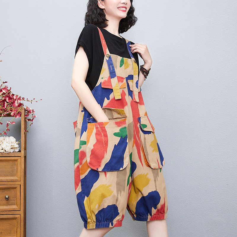 Denim Colored Lantern Strap Pants Apricot - Shop at LoveMi