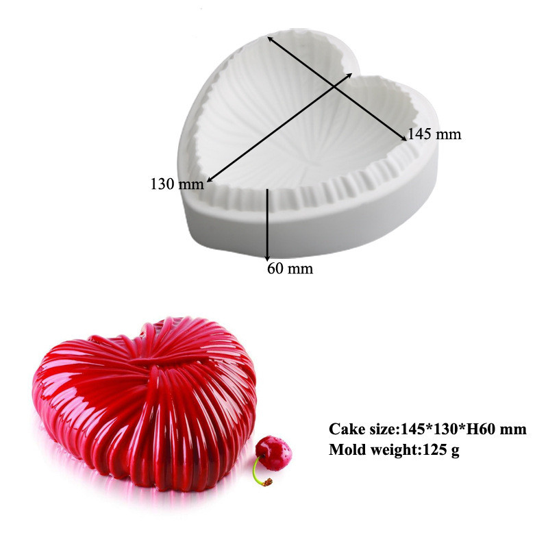 Title 8, Woven Yarn Love Mousse Cake Mould French Desser...