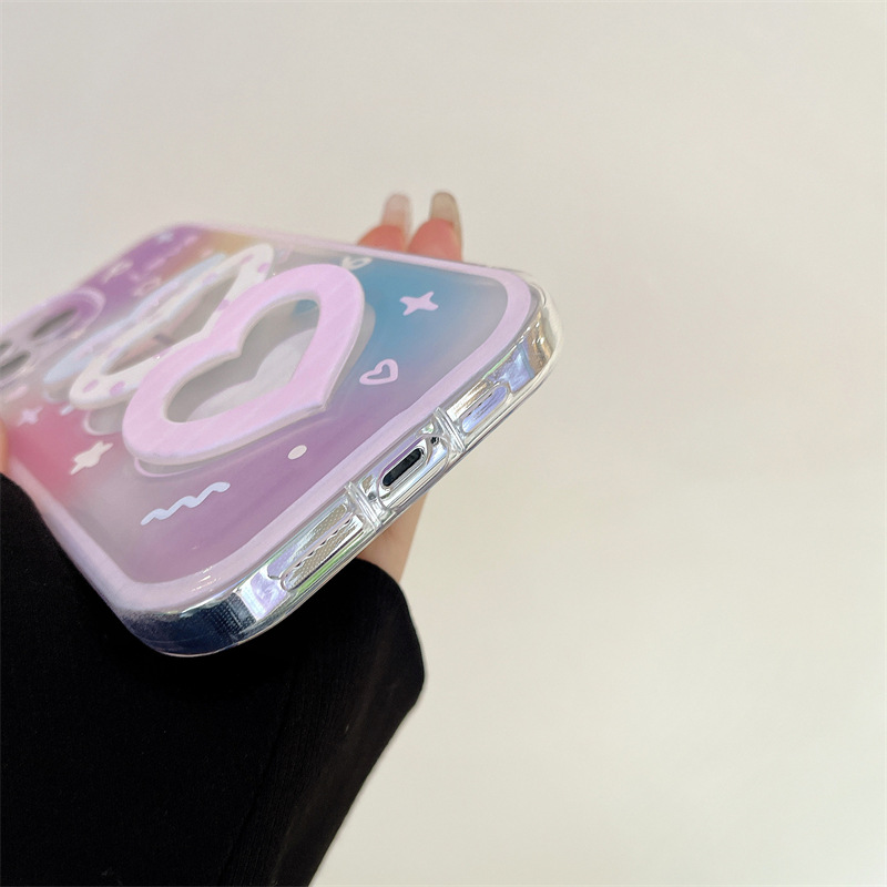 Gradual Love Wrist Strap Silicone Phone Case - Image 2