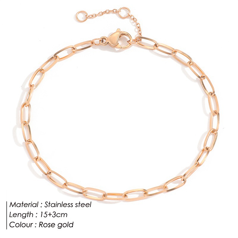 14K Gold Titanium Steel Bracelet Hip Hop Punk Gold Plated
