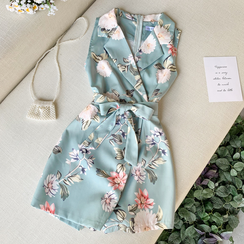 Floral Sleeveless Jumpsuit