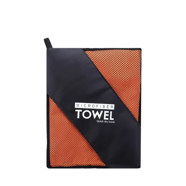 Microfiber Double Fleece Sports Quick Drying Towel Orange - Shop at LoveMi