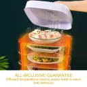 Multi-layer Dish Cover Heat Preservation Kitchen Cover Dining Table Leftover Storage Box Transparent Stack Cooking Hood Steamer view 21