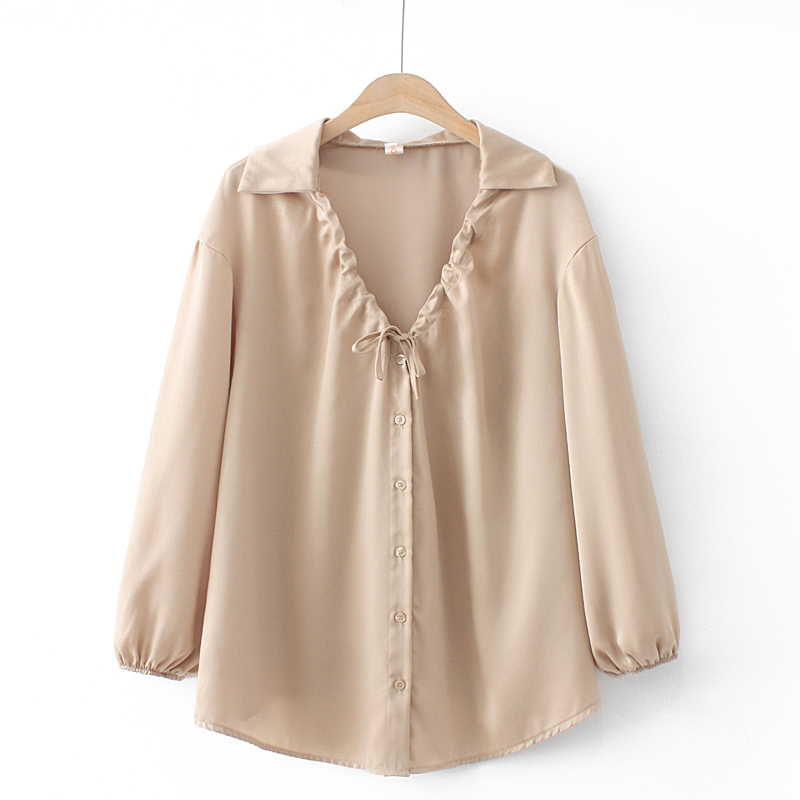 Title 10, Loose Tie Western Style Long-sleeved Bottoming ...