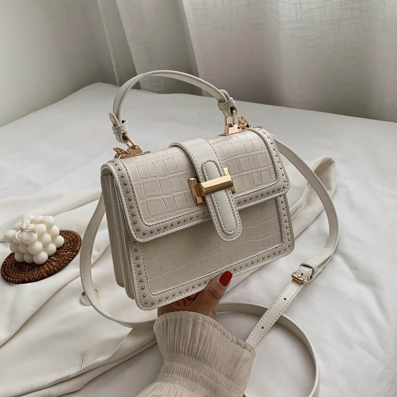 Korean Version Of Female  Rivet Handbag