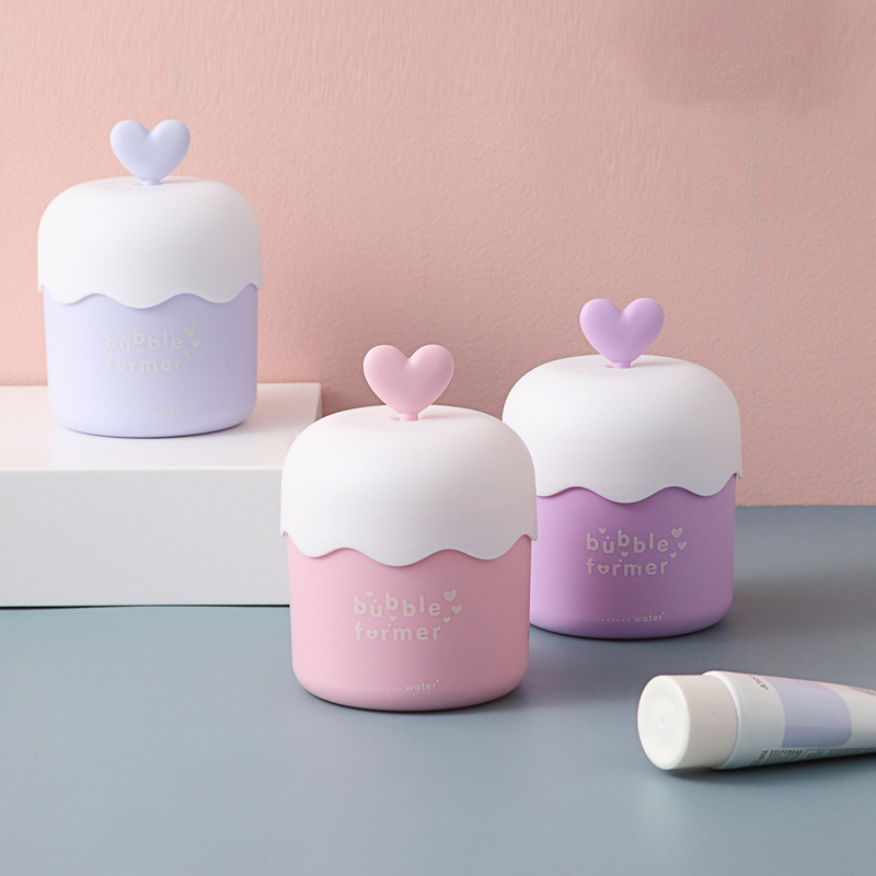 Facial Cleanser Frother Portable Macaron Color Press
