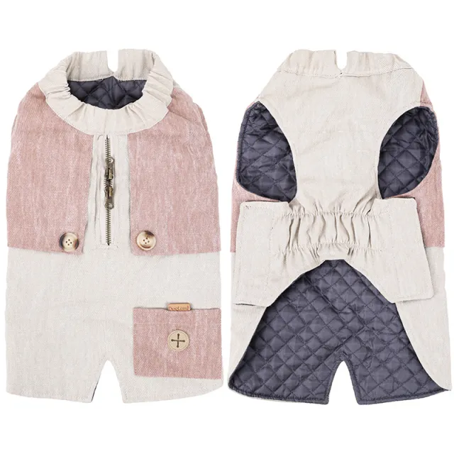 Winter Clothes Classic Pocket Jacket Vest Beige - Shop at LoveMi