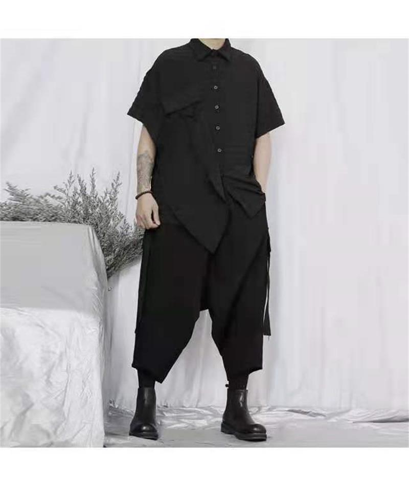 Title 5, Mens Japanese Loose Fitting Wide Leg Casual Pa...