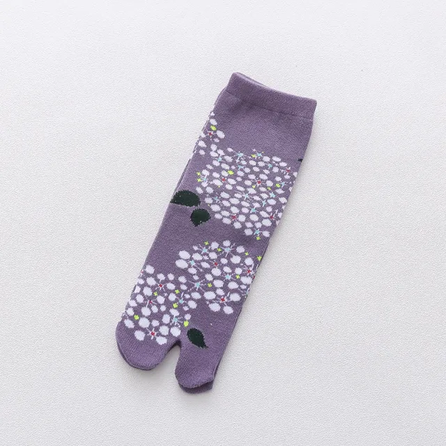 Winter Cartoon Animal Sweat Absorbing Warm Women's Socks Purple - Shop at LoveMi