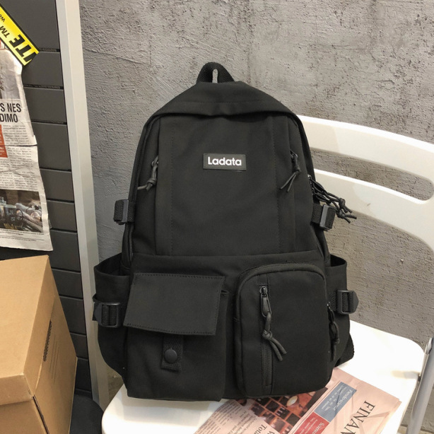 Simple Multi-pocket Backpack Students Anti-theft Junior High School College Schoolbag Casual Large Capacity Computer Bags