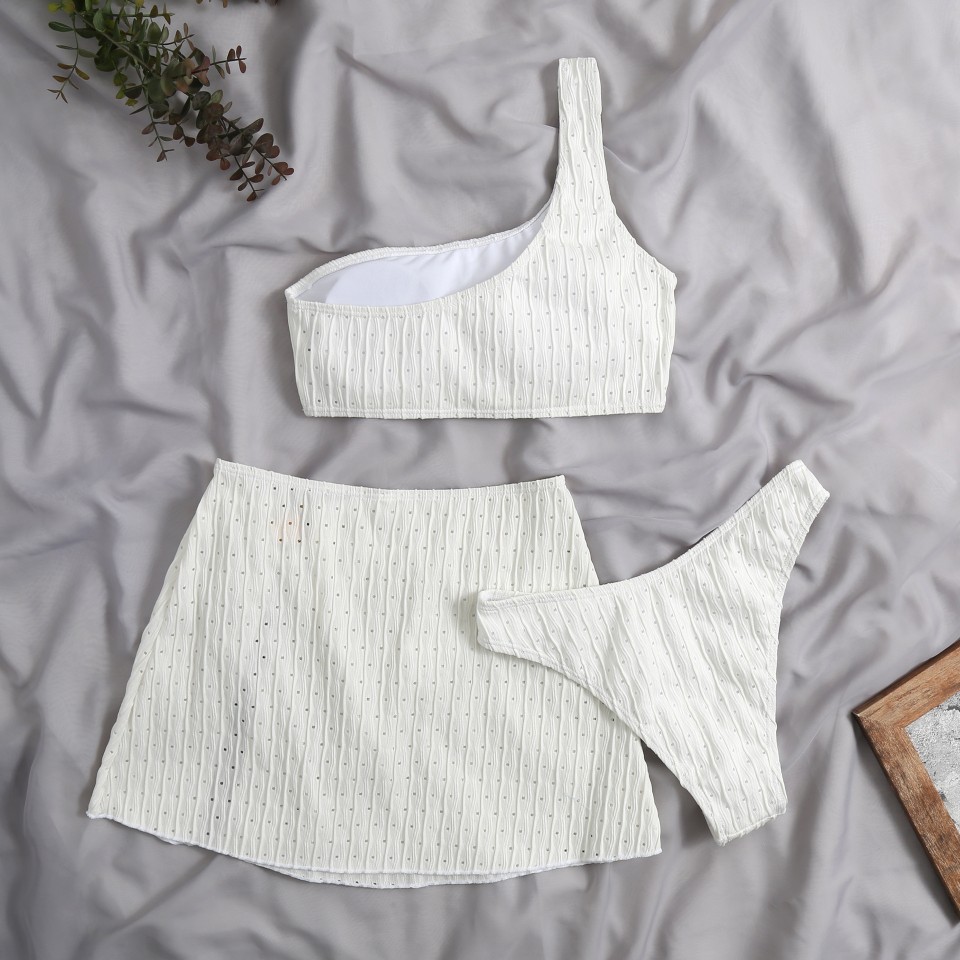 Three-piece One-shoulder Backless Swimsuit Bikini