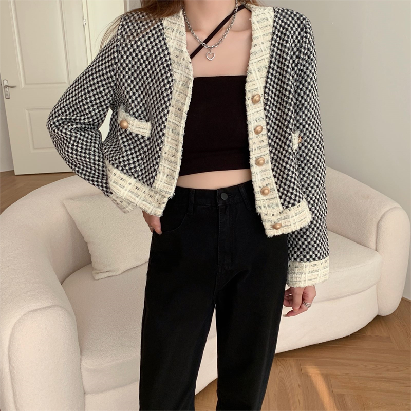 Split Black Jeans High Waist Micro Flared Small Straight Leg