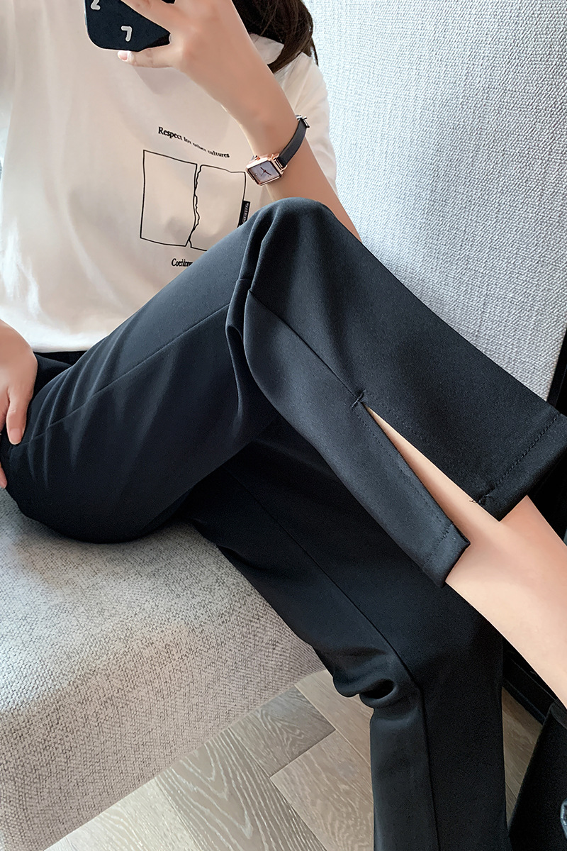 Title 12, Casual Nine Points Small Ice Silk Harem Pants, ...