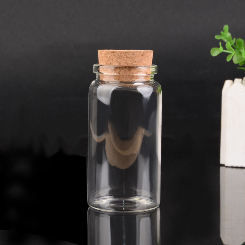 Title 1, Borosilicate wooden cork glass bottle