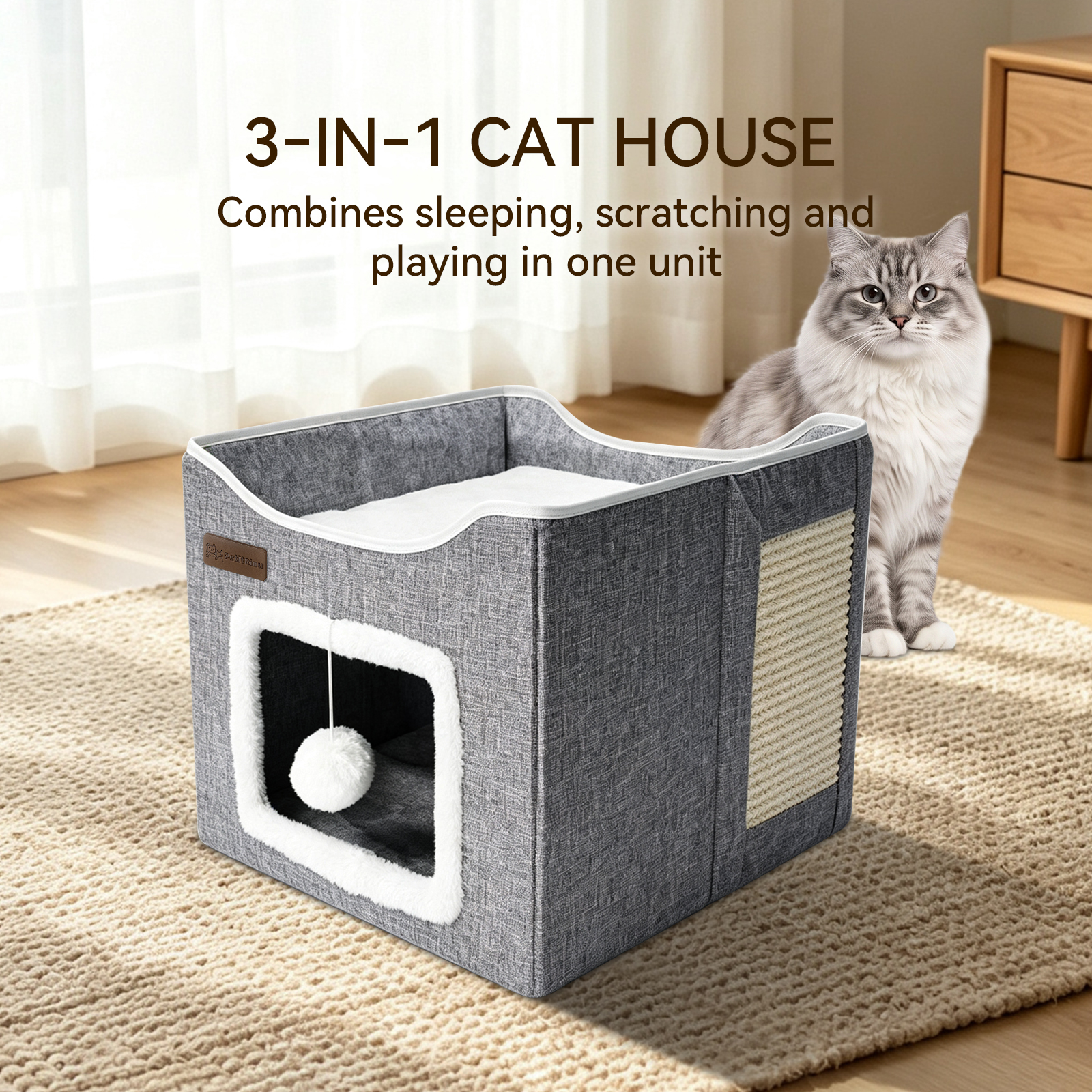 Four-corner Cat Bed detail photo 2