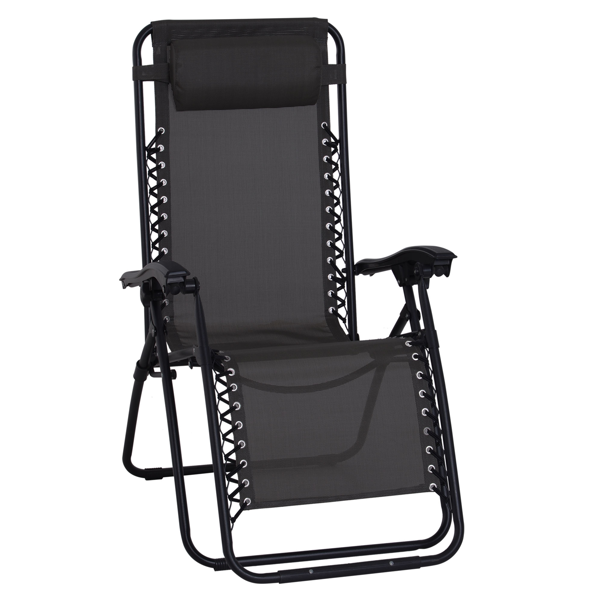 Zero gravity chair, metal frame, teslin fabric, outdoor