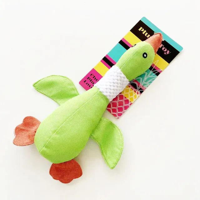 Dog Plush Toys For Large Dogs Durable Dog Squeaky Toys With Squeaker Stuffed Duck Dog Toys Dog Chew Toys For Small Medium And Large Breed Puppy Che... Green - Shop at LoveMi