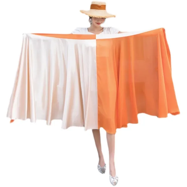 Chiffon One piece Skirt Women's Large Skirt Orange - Shop at LoveMi