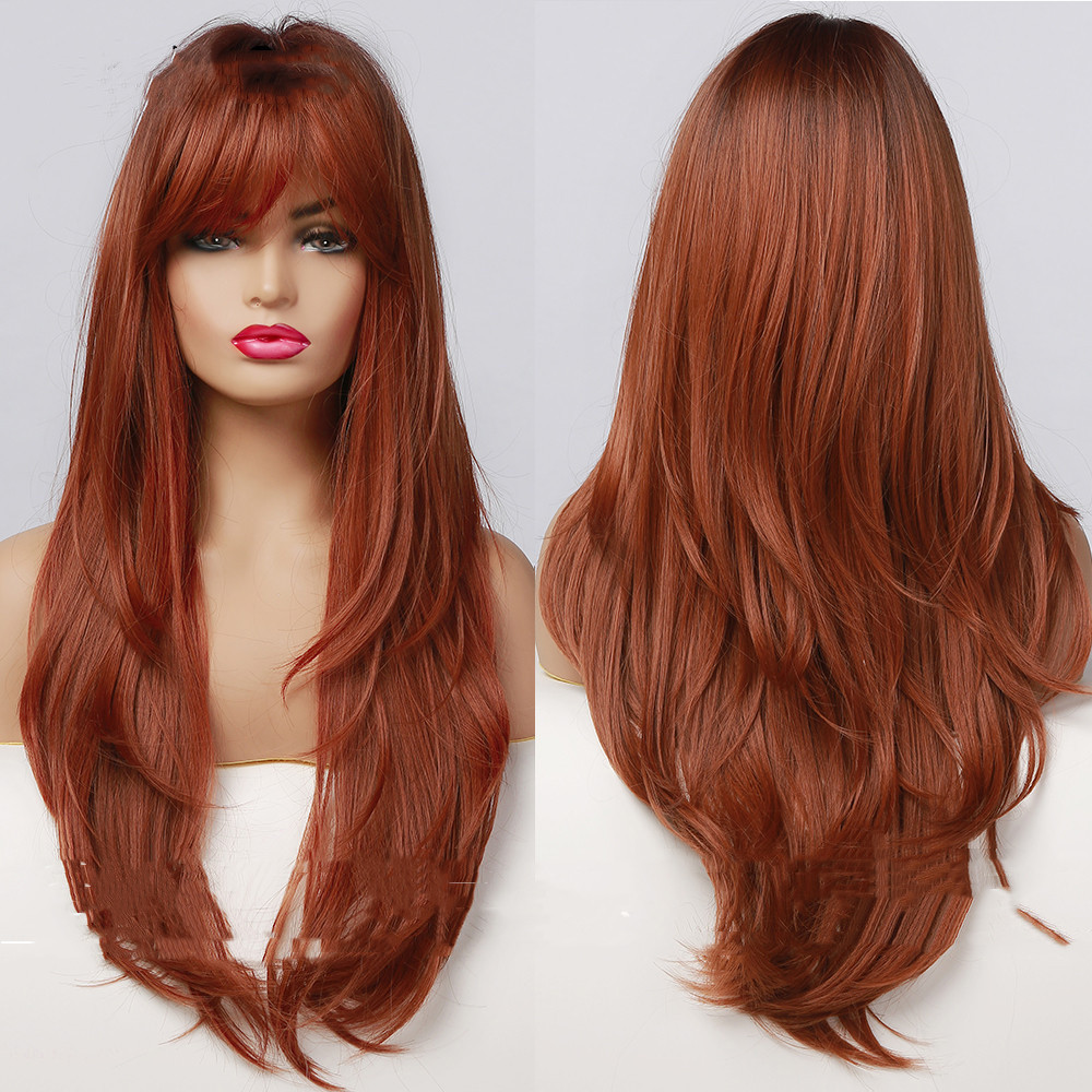 Wig Women's Slanted Fringe Gradient — foto 2