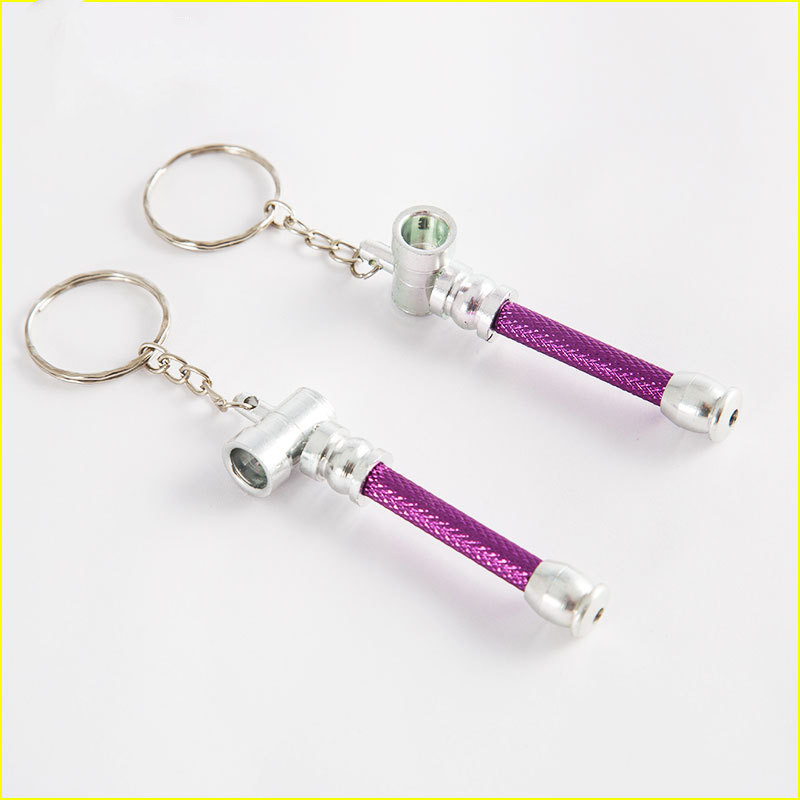 Keychain Pipe Sale Aluminum Metal Purple - Shop at LoveMi