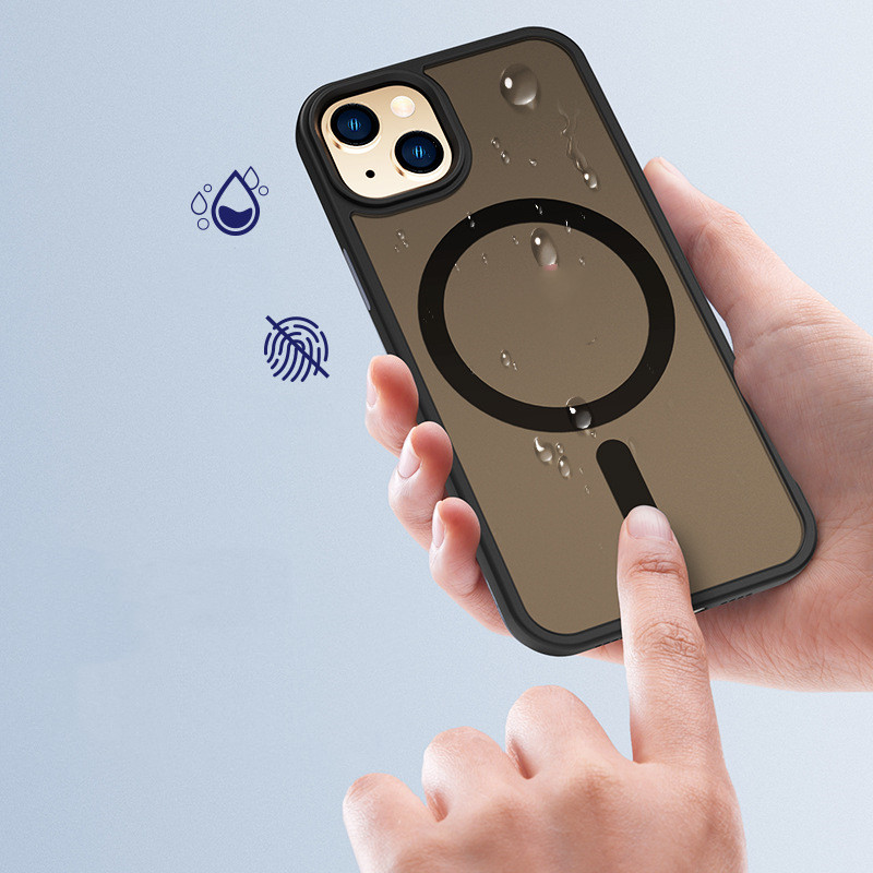 Minimalist Frosted Magnetic Suction Phone Case Protector