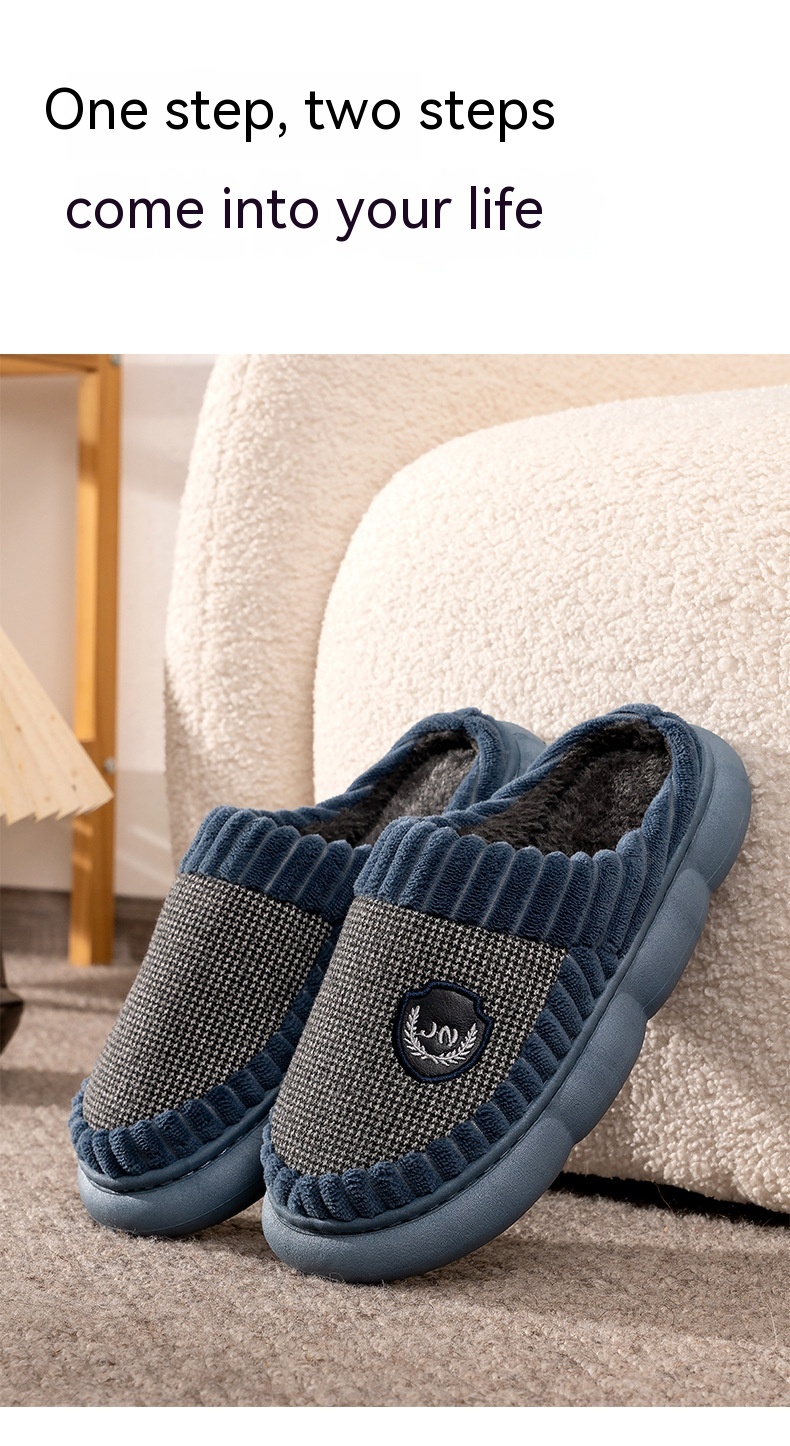 Autumn And Winter Household Indoor And Outdoor Anti Slip Cotton Shoes Female
