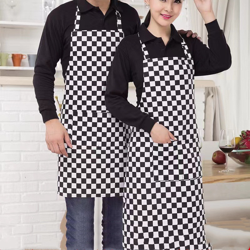 Pack of 2combo couple apron Work Clothes Apron Kitchen Hang Neck apron men women