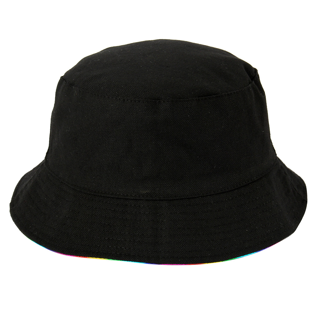 Title 4, Bright leather double-sided fisherman hat