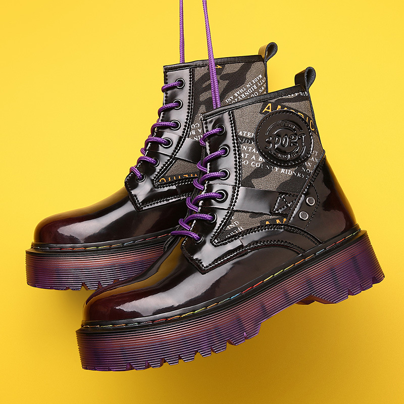 Title 8, Tooling Boots Big Head Leather Boots High-top L...