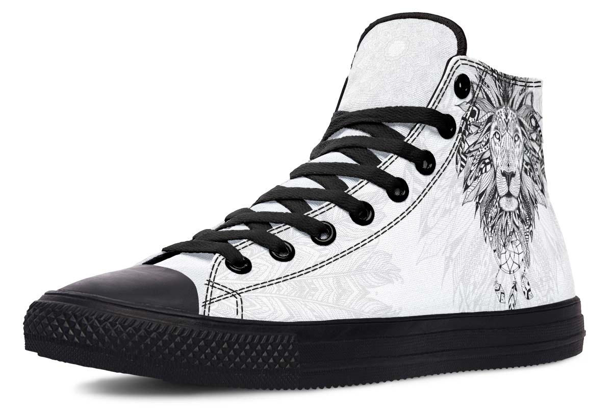 Printed Couple High-top Canvas Shoes