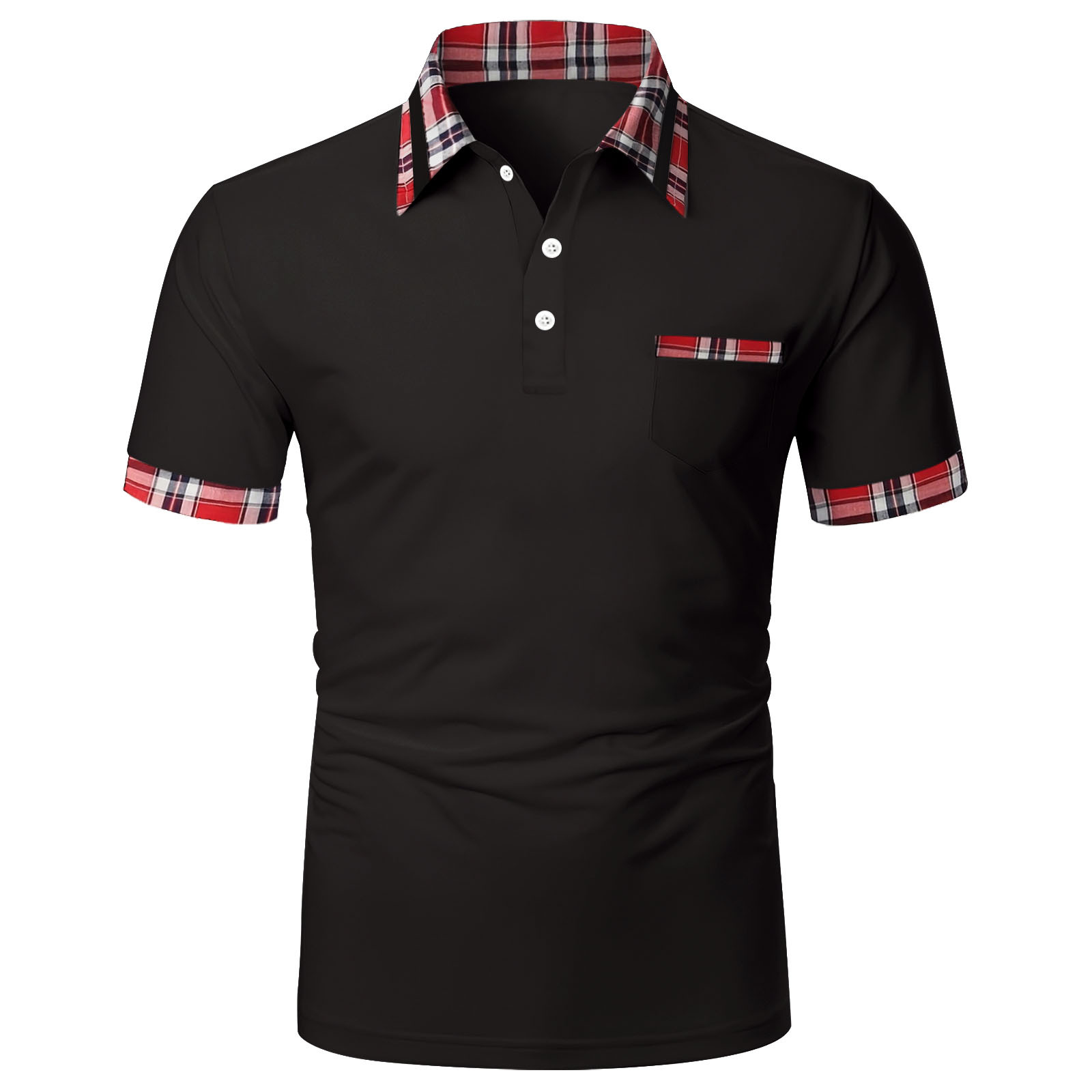 Title 5, Camiseta Polo para Hombre Estilo Nuevo Manga Co...