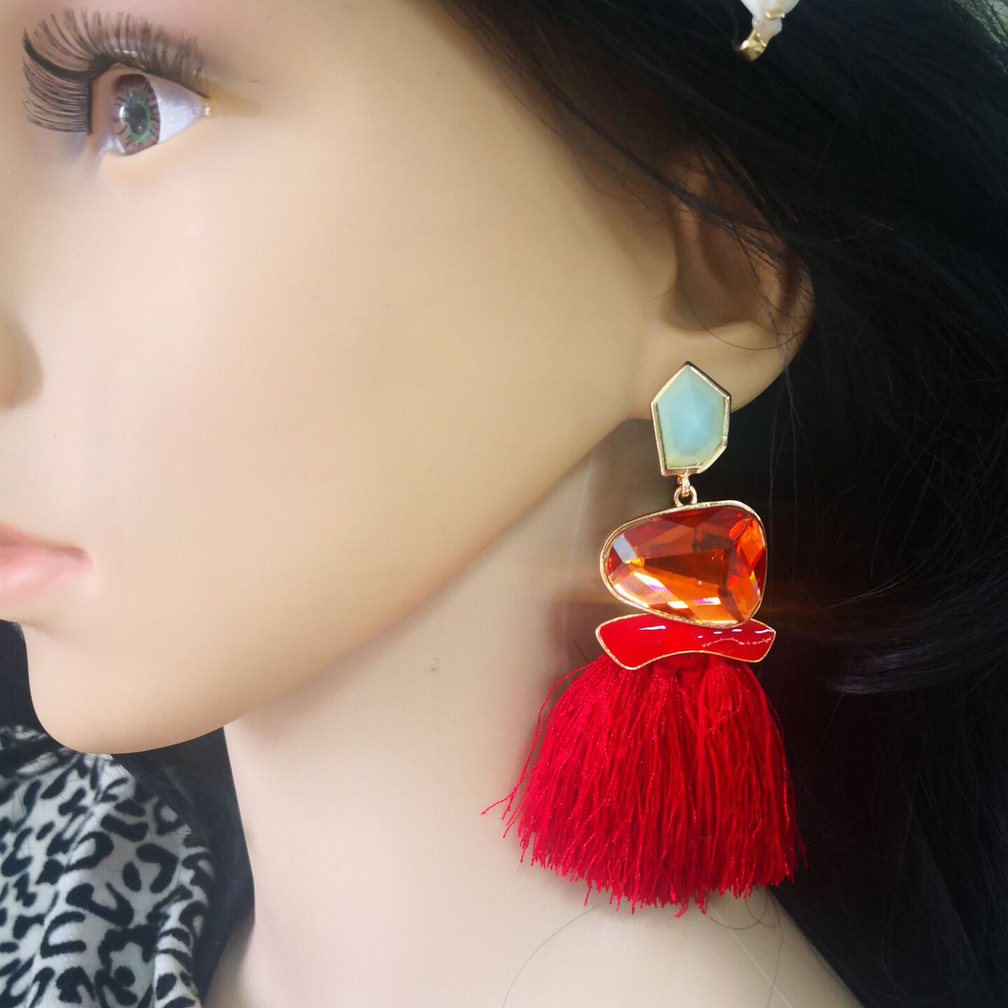 Title 13, Tassel Earrings With Ethnic Style Accessories