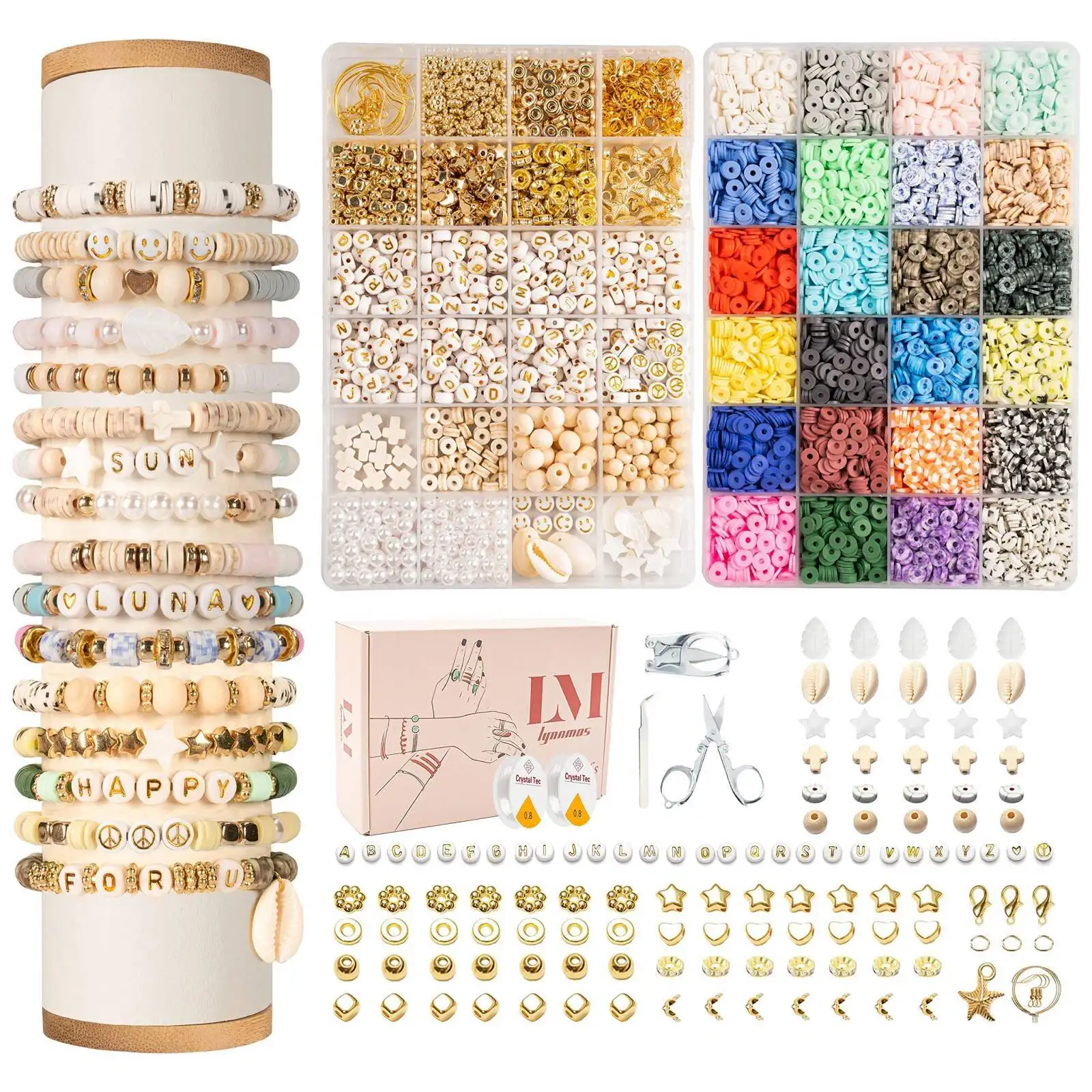 DIY Handicraft Bracelet Making Set Clay Beads