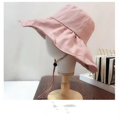 Big Brimmed Hat, Sun Hat, Sun Protection Hat Pink - Shop at LoveMi