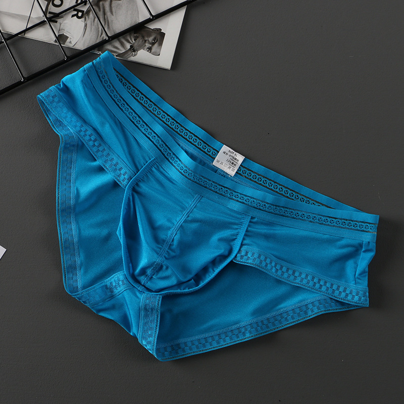 Title 7, Summer New Translucent Ice Silk Underwear Men Sexy