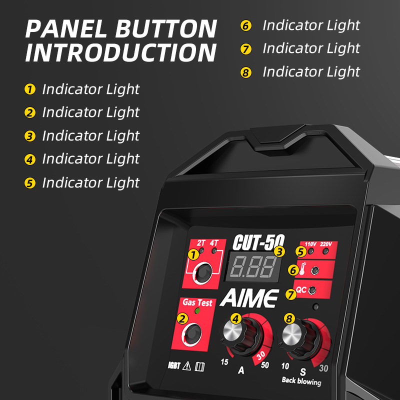43A Argon Arc Cutting Machine,  Inch Clean Cut , Non-contact Arc Ignition, Speed Increased By, Double Voltage , LED Panel And Front Regulator, Portable Argon Arc Cutti — foto 6