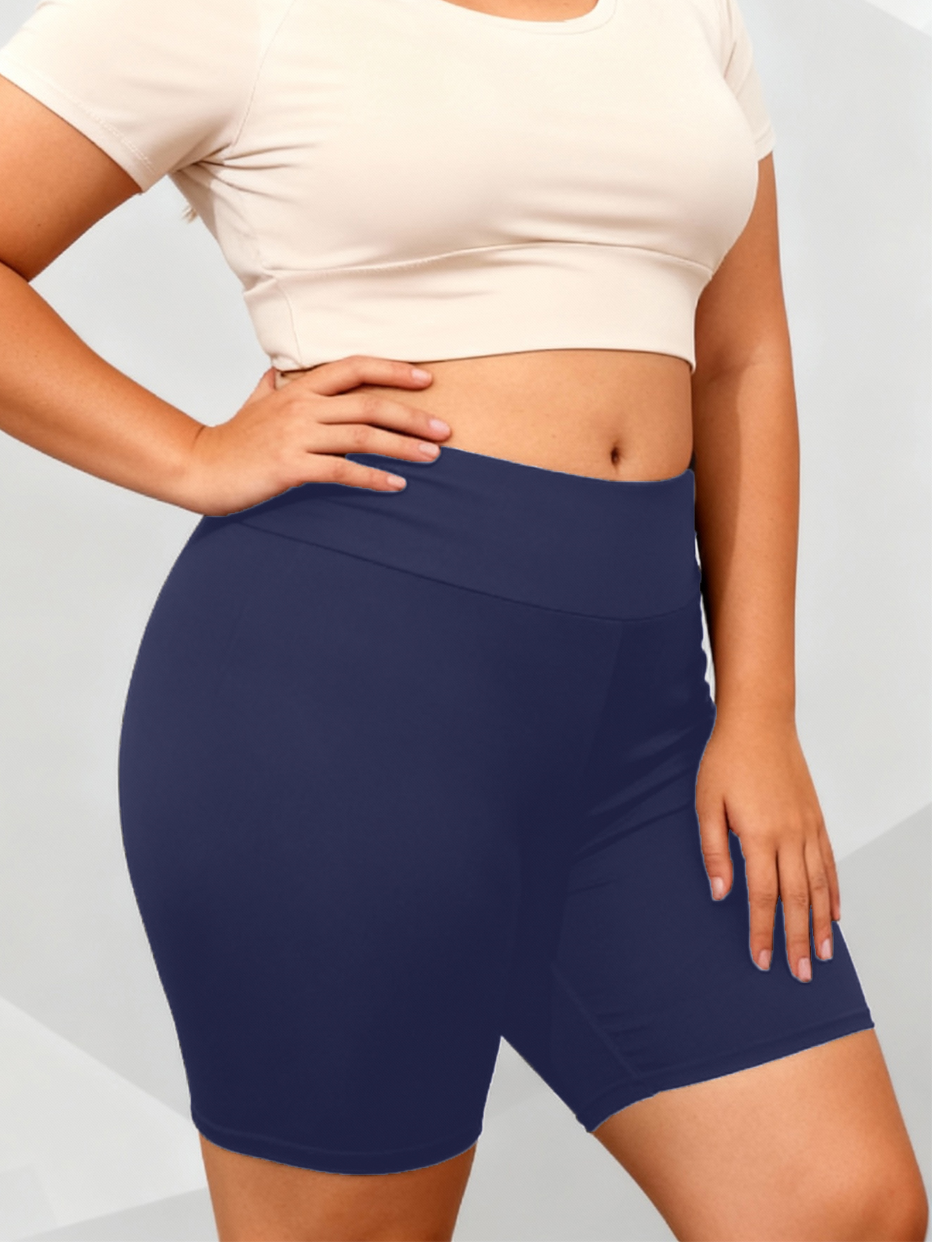 Plus Size Biker Shorts, picture 3 of 5