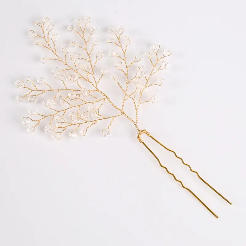 European Style Hairpin With Decorative Crystal Headdress