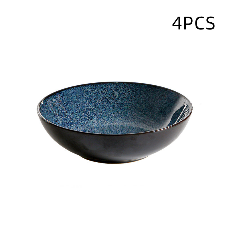 creative-ceramic-plate-kiln-change-blue-bowl