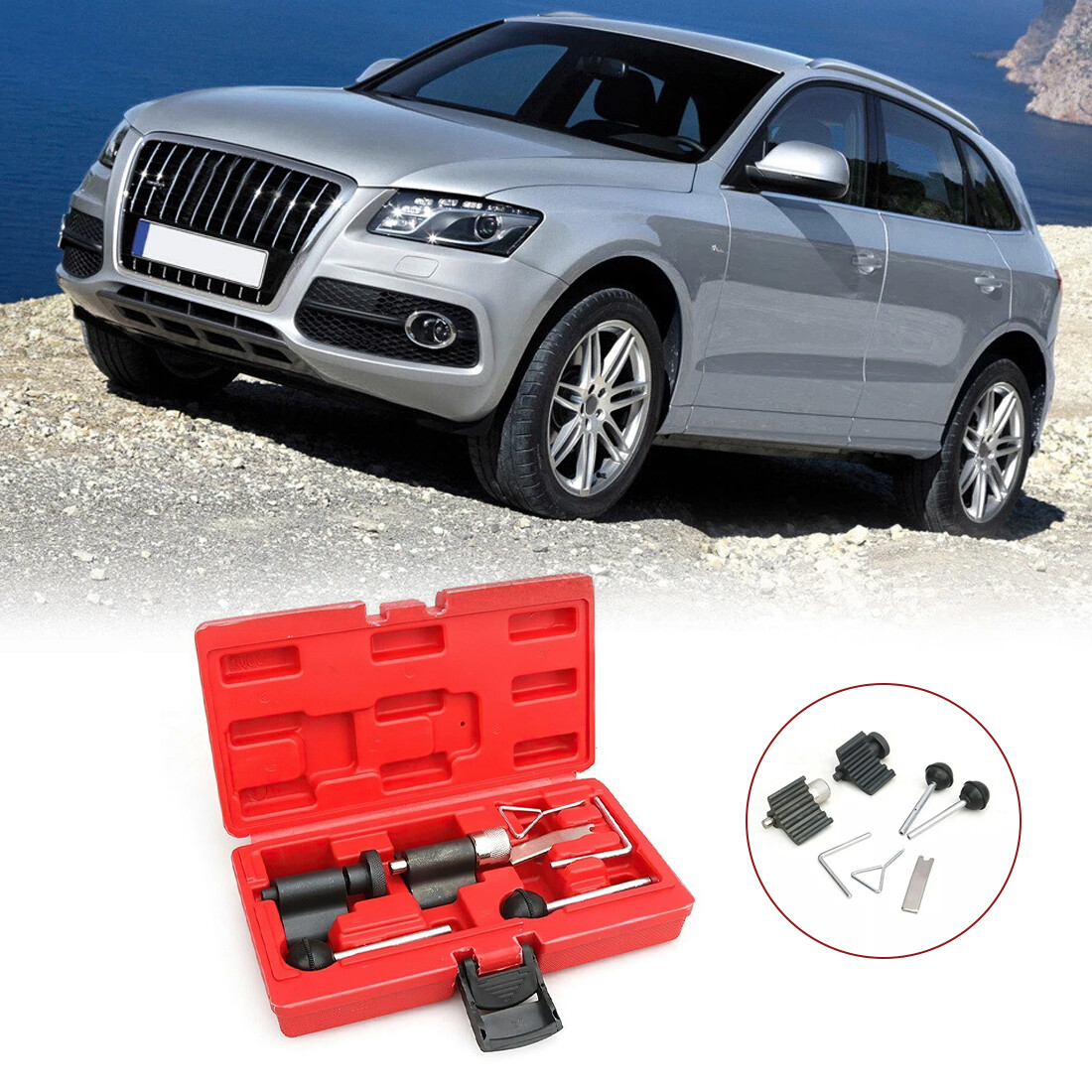 Crank Cam Timing Belt Tool Kit For VW 1.2 1.4 1.9 2.0 TDi  Engine UK